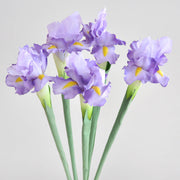5 Pcs Artificial Silk Iris Stems Bulk Floral Arrangement
