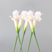 5 Pcs Artificial Silk Iris Stems Bulk Floral Arrangement