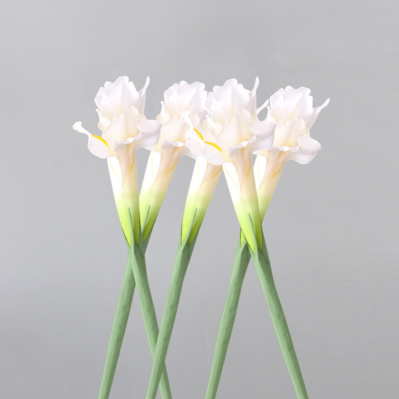 5 Pcs Artificial Silk Iris Stems Bulk Floral Arrangement