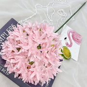 28.3 Inch Artificial Silk Ixora Flower Stems Bulk Quantity