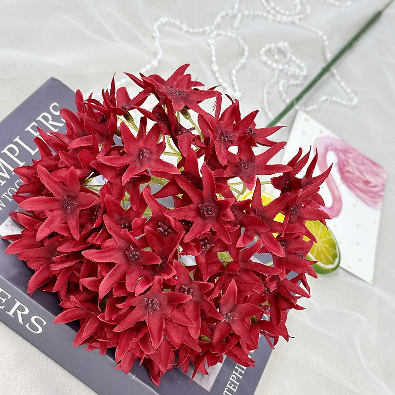 28.3 Inch Artificial Silk Ixora Flower Stems Bulk Quantity