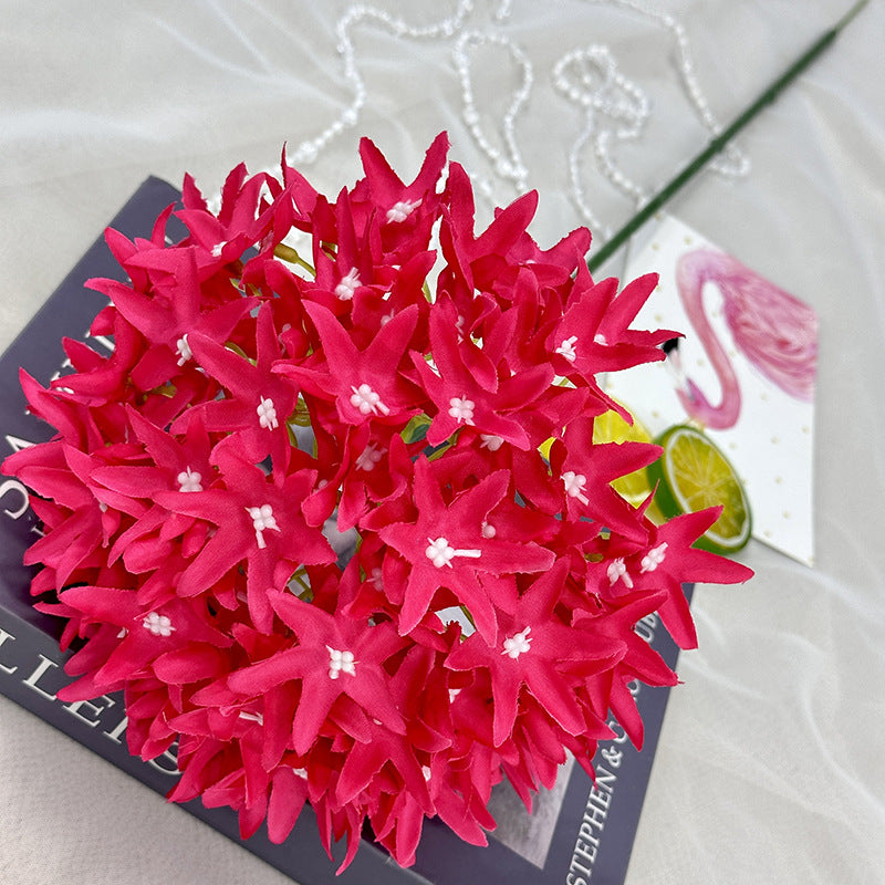 28.3 Inch Artificial Silk Ixora Flower Stems Bulk Quantity