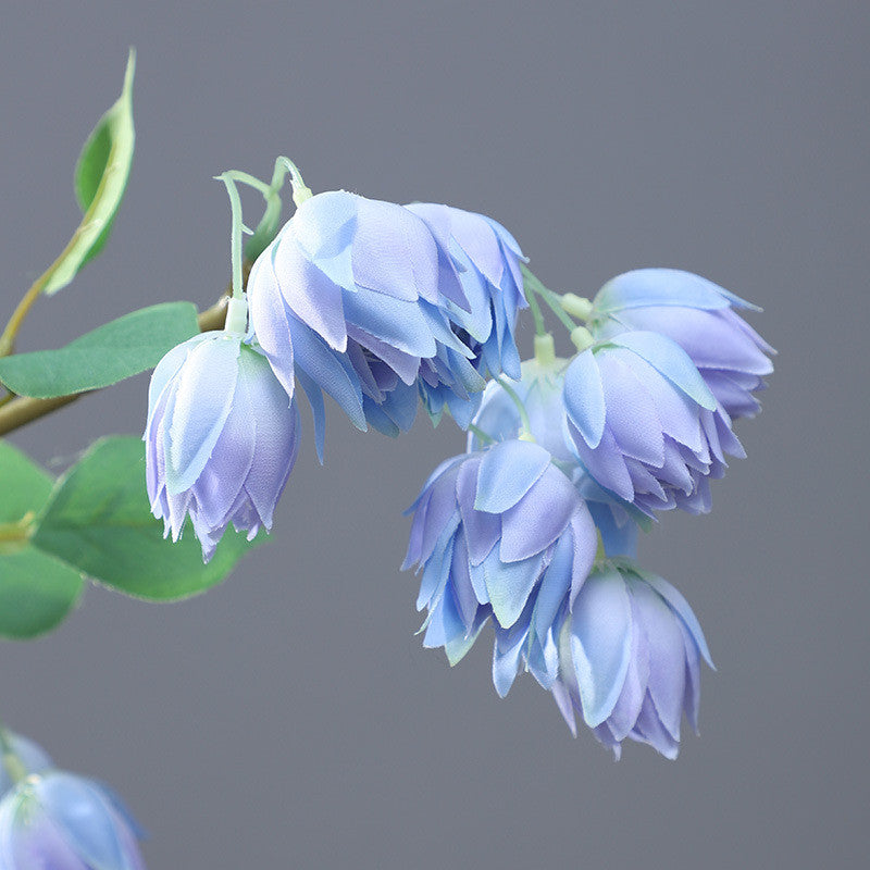 January Birth Flower Snowdrop Artificial Silk Flower Stem Bulk Wholesale 10 Pcs