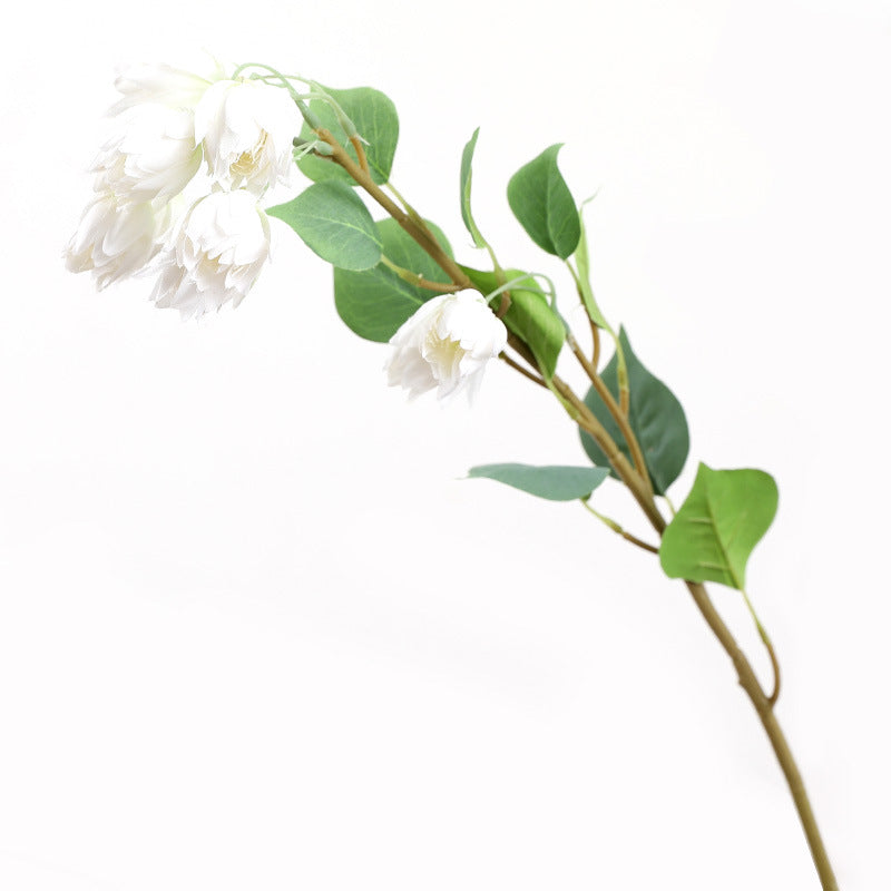 January Birth Flower Snowdrop Artificial Silk Flower Stem Bulk Wholesale 10 Pcs