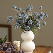 26 Inch Faux Kiku Flower Stems Pom Pom Balls 6 Pcs Artificial Silk Floral Arrangements for Room Decor Centerpieces