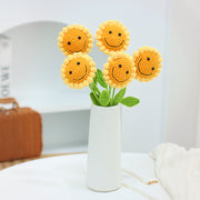 Artificial Sunflower Stems 10 Pcs 12 Inch Yellow Silk Handmade Craft Flowers