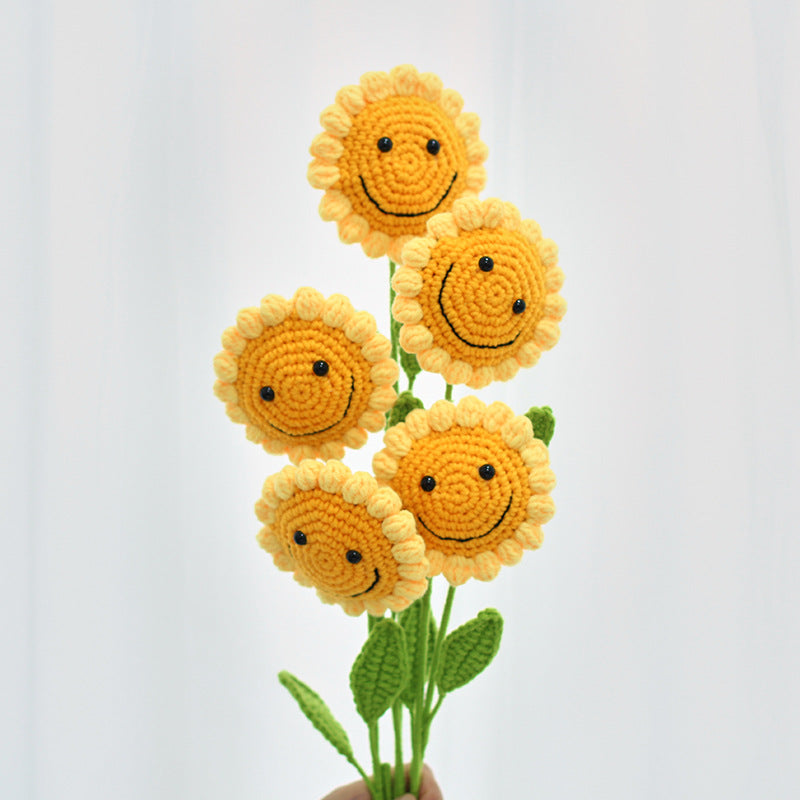 Artificial Sunflower Stems 10 Pcs 12 Inch Yellow Silk Handmade Craft Flowers