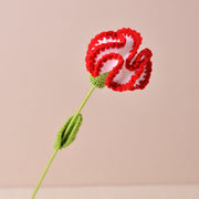 Handmade Crochet Artificial Wool Carnation Flowers, Bulk Quantity for Gift, Anniversary, Mother's Day