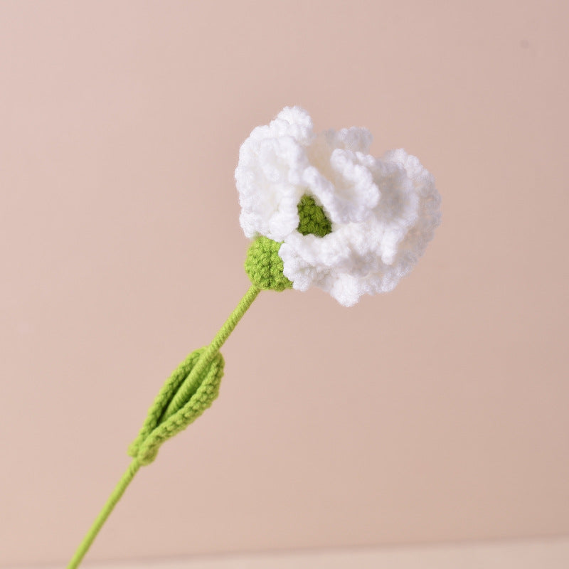 Handmade Crochet Artificial Wool Carnation Flowers, Bulk Quantity for Gift, Anniversary, Mother's Day
