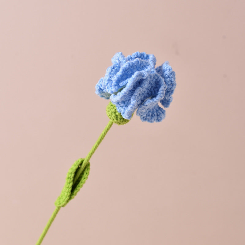 Handmade Crochet Artificial Wool Carnation Flowers, Bulk Quantity for Gift, Anniversary, Mother's Day