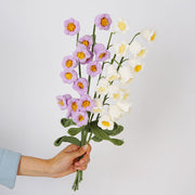 Artificial Lily of the Valley Flowers Bulk 10 Pcs Handmade Crochet Knitting Craft Decor