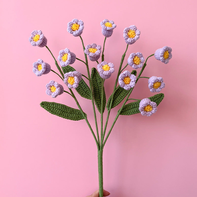 Artificial Flower Bulk Pack 10 Pcs Handmade Knitting Crochet Craft Supplies
