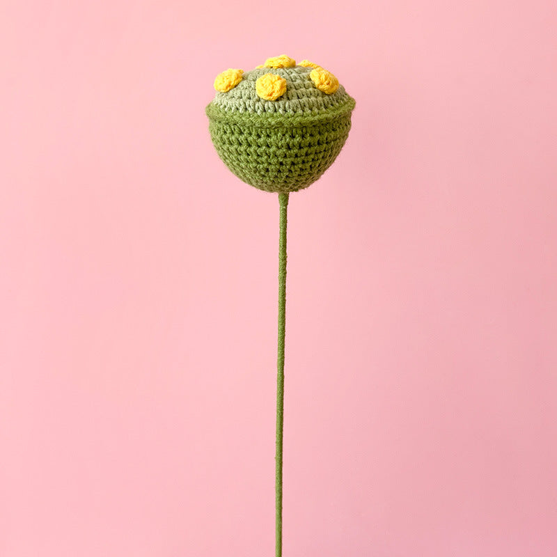 Artificial Flower Bulk Pack 10 Pcs Handmade Knitting Crochet Craft Supplies