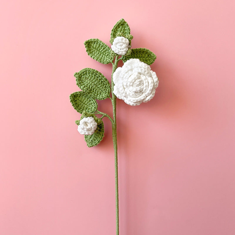 Artificial Flower Bulk Pack 10 Pcs Handmade Knitting Crochet Craft Supplies