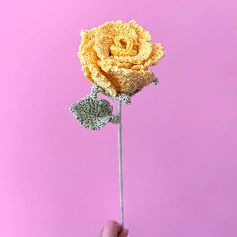 Artificial Flower Bulk Pack 10 Pcs Handmade Knitting Crochet Craft Supplies