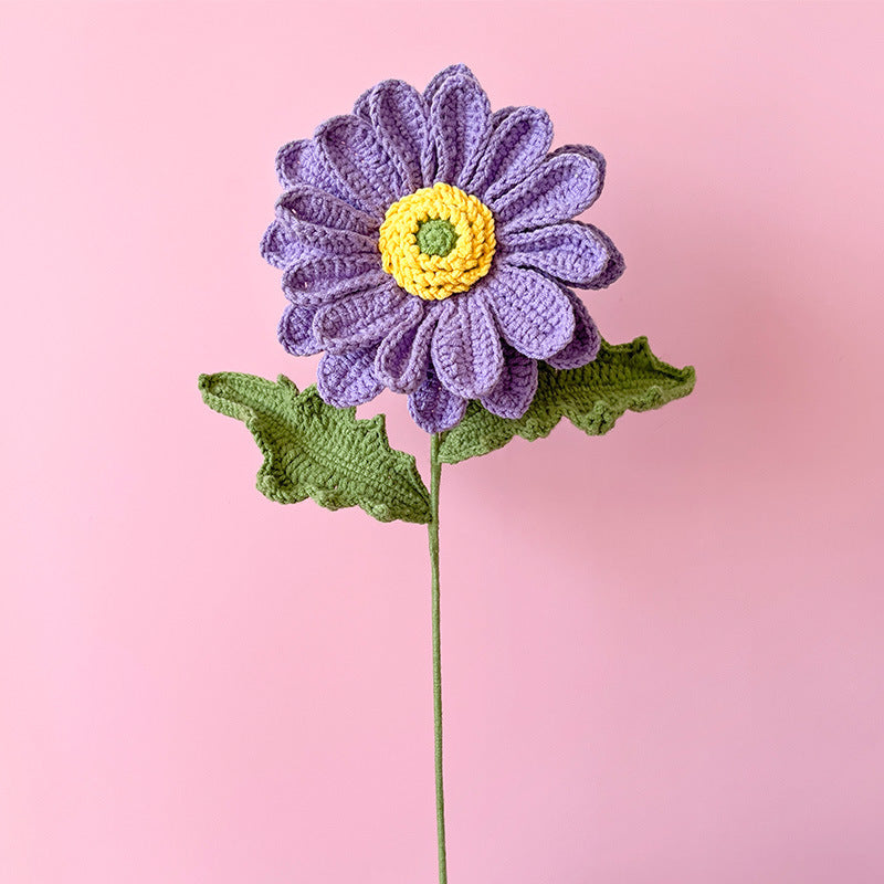 Artificial Flower Bulk Pack 10 Pcs Handmade Knitting Crochet Craft Supplies