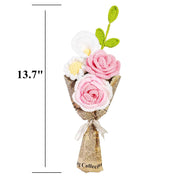 Handmade Crochet Knitting Flower Boutonniere Bouquet, Bulk Wedding Pocket Flowers