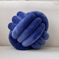Knot Ball Pillow, 11 Inch Hand-Woven Decorative Throw Pillow for Kids Room, Living Room & Bedroom