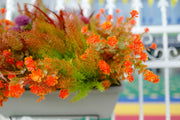 Fall Faux Flowers and Plants Bulk Pack, Outdoor UV Resistant Artificial Bushes