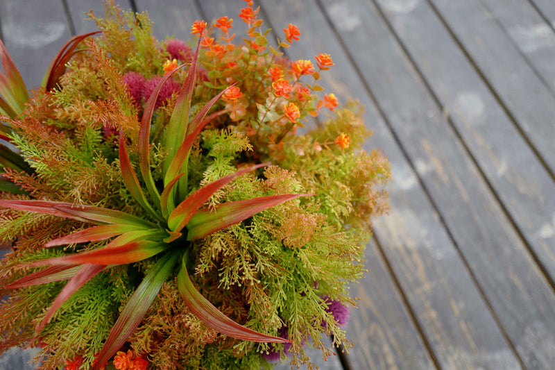 Fall Faux Flowers and Plants Bulk Pack, Outdoor UV Resistant Artificial Bushes