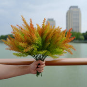Fall Faux Flowers and Plants Bulk Pack, Outdoor UV Resistant Artificial Bushes