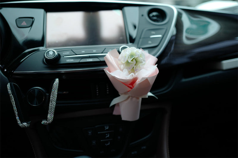 Artificial Flower Bouquet Vent Clip Car Decoration Air Freshener Accessory
