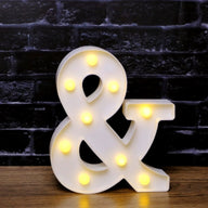 LED Marquee Letter Lights - Customizable Alphabet & Number Lights for Anniversary, Party Decor & Ambience (8.66" Height)