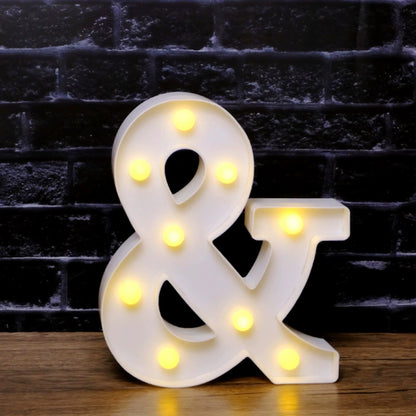 LED Marquee Letter Lights - Customizable Alphabet & Number Lights for Anniversary, Party Decor & Ambience (8.66" Height)