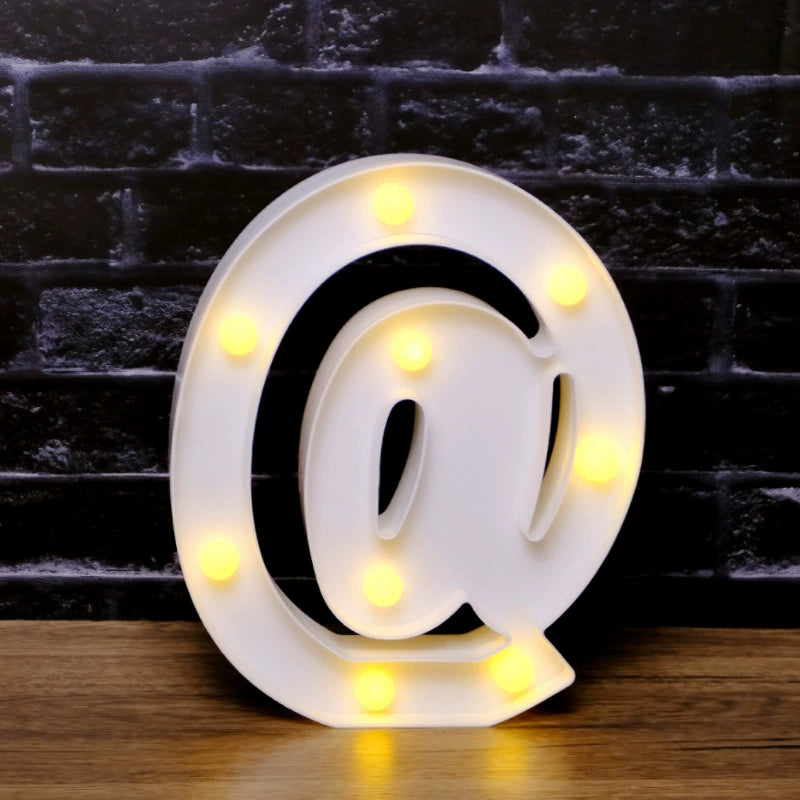 LED Marquee Letter Lights - Customizable Alphabet & Number Lights for Anniversary, Party Decor & Ambience (8.66" Height)