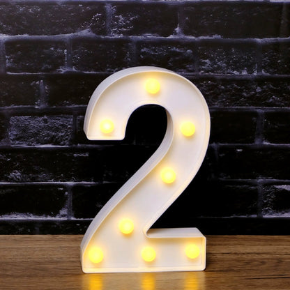 LED Marquee Letter Lights - Customizable Alphabet & Number Lights for Anniversary, Party Decor & Ambience (8.66" Height)