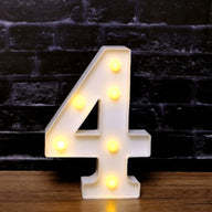 LED Marquee Letter Lights - Customizable Alphabet & Number Lights for Anniversary, Party Decor & Ambience (8.66" Height)