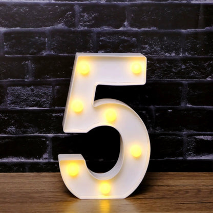 LED Marquee Letter Lights - Customizable Alphabet & Number Lights for Anniversary, Party Decor & Ambience (8.66" Height)