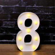 LED Marquee Letter Lights - Customizable Alphabet & Number Lights for Anniversary, Party Decor & Ambience (8.66" Height)