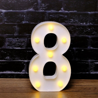 LED Marquee Letter Lights - Customizable Alphabet & Number Lights for Anniversary, Party Decor & Ambience (8.66" Height)