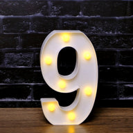 LED Marquee Letter Lights - Customizable Alphabet & Number Lights for Anniversary, Party Decor & Ambience (8.66" Height)