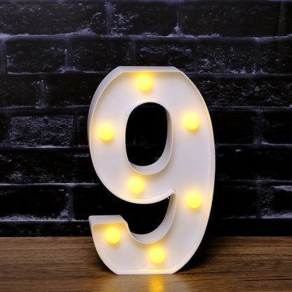 LED Marquee Letter Lights - Customizable Alphabet & Number Lights for Anniversary, Party Decor & Ambience (8.66" Height)