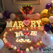LED Letter Lights Bulk Set, Battery Powered Light Up Letters for Wedding Birthday Party, Home Bar Decoration