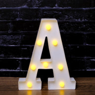 LED Marquee Letter Lights - Customizable Alphabet & Number Lights for Anniversary, Party Decor & Ambience (8.66" Height)