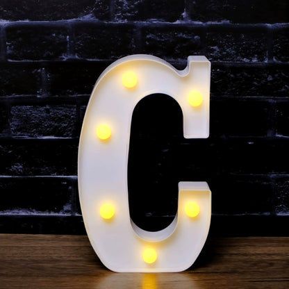 LED Marquee Letter Lights - Customizable Alphabet & Number Lights for Anniversary, Party Decor & Ambience (8.66" Height)