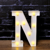 LED Marquee Letter Lights - Customizable Alphabet & Number Lights for Anniversary, Party Decor & Ambience (8.66" Height)