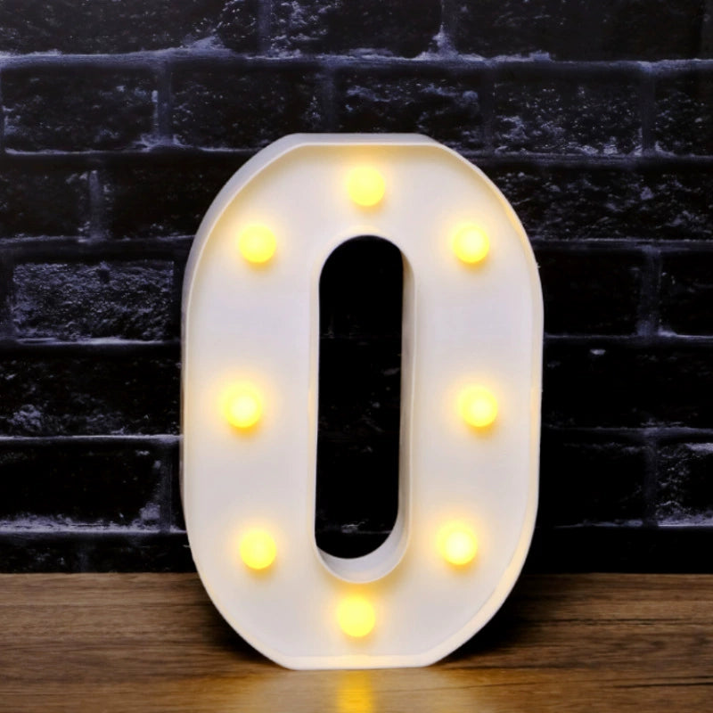 LED Marquee Letter Lights - Customizable Alphabet & Number Lights for Anniversary, Party Decor & Ambience (8.66" Height)
