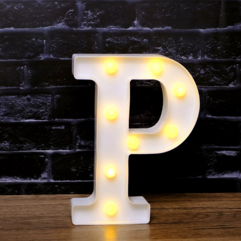 LED Marquee Letter Lights - Customizable Alphabet & Number Lights for Anniversary, Party Decor & Ambience (8.66" Height)