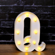 LED Marquee Letter Lights - Customizable Alphabet & Number Lights for Anniversary, Party Decor & Ambience (8.66" Height)