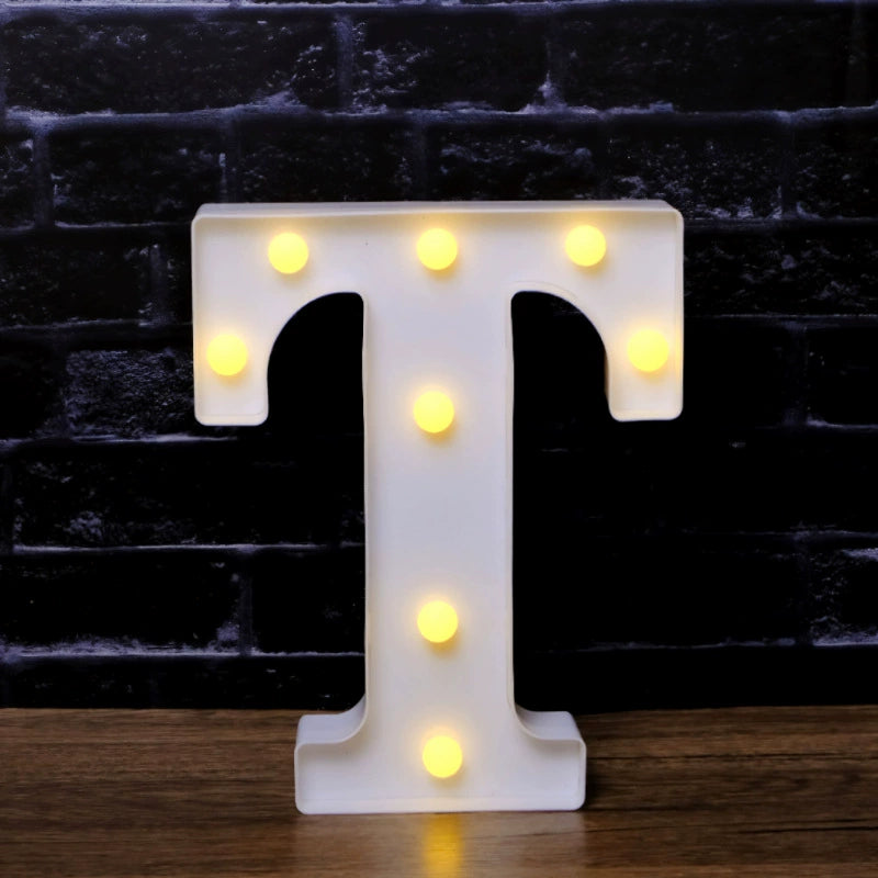 LED Marquee Letter Lights - Customizable Alphabet & Number Lights for Anniversary, Party Decor & Ambience (8.66" Height)