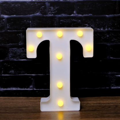LED Marquee Letter Lights - Customizable Alphabet & Number Lights for Anniversary, Party Decor & Ambience (8.66" Height)