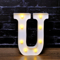 LED Marquee Letter Lights - Customizable Alphabet & Number Lights for Anniversary, Party Decor & Ambience (8.66" Height)