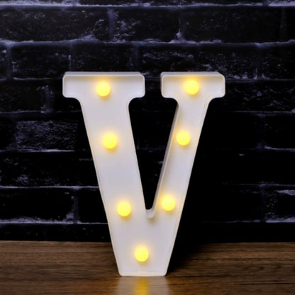 LED Marquee Letter Lights - Customizable Alphabet & Number Lights for Anniversary, Party Decor & Ambience (8.66" Height)