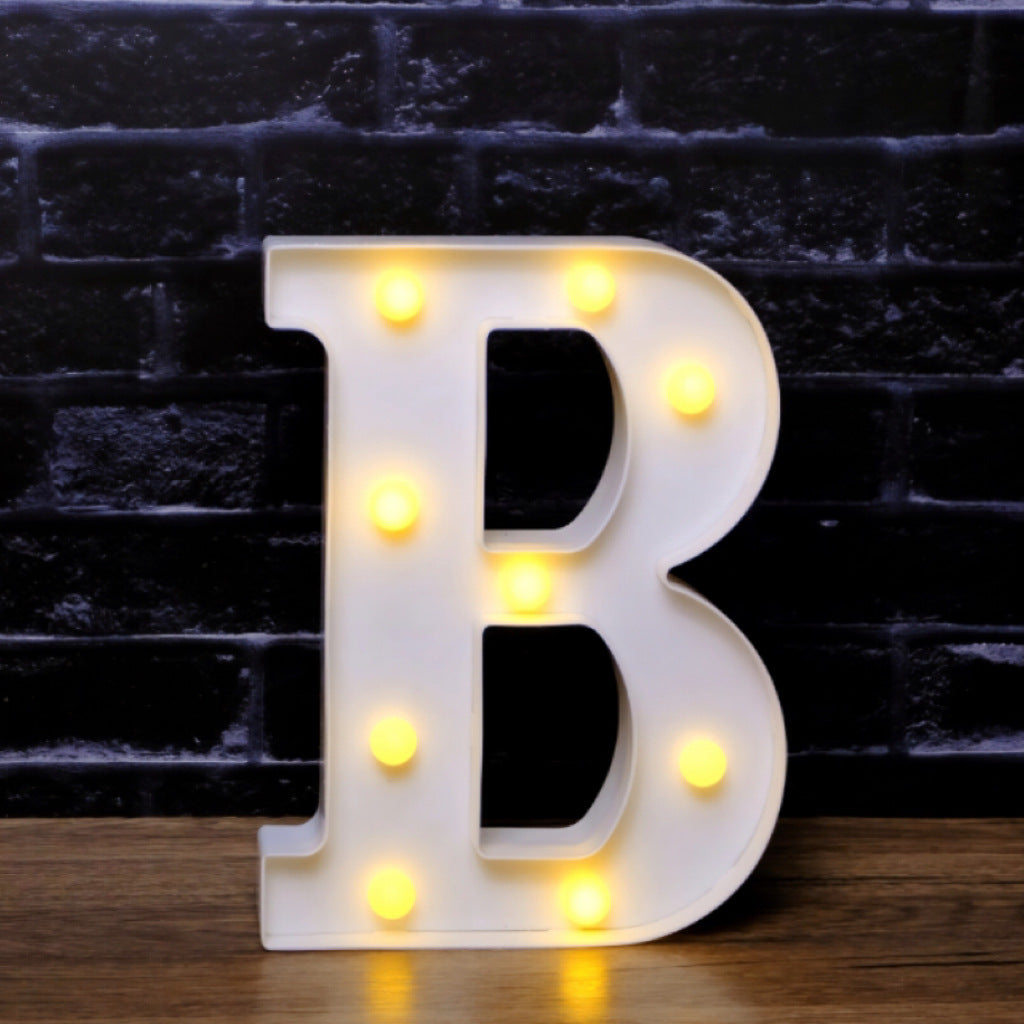 LED Marquee Letter Lights - Customizable Alphabet & Number Lights for Anniversary, Party Decor & Ambience (8.66" Height)