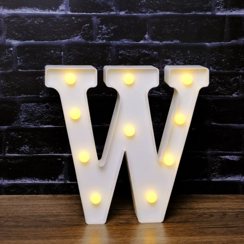 LED Marquee Letter Lights - Customizable Alphabet & Number Lights for Anniversary, Party Decor & Ambience (8.66" Height)