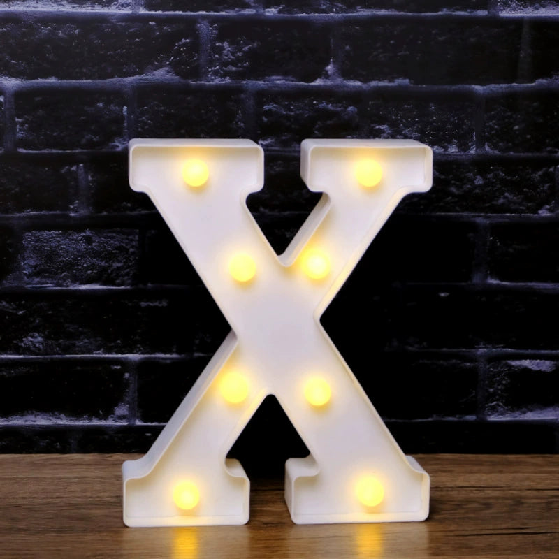 LED Marquee Letter Lights - Customizable Alphabet & Number Lights for Anniversary, Party Decor & Ambience (8.66" Height)